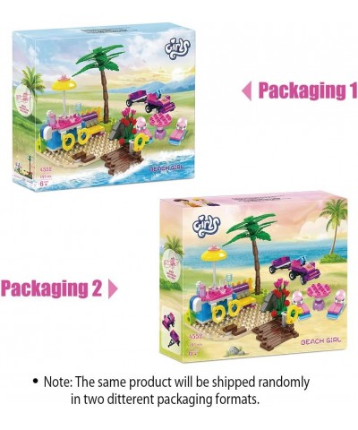 Girls Friends Beach Vacation Building Set Beach Resort with Drink Bar and Beach Buggy Building Kits for Girls Kids Age 6-12 a...