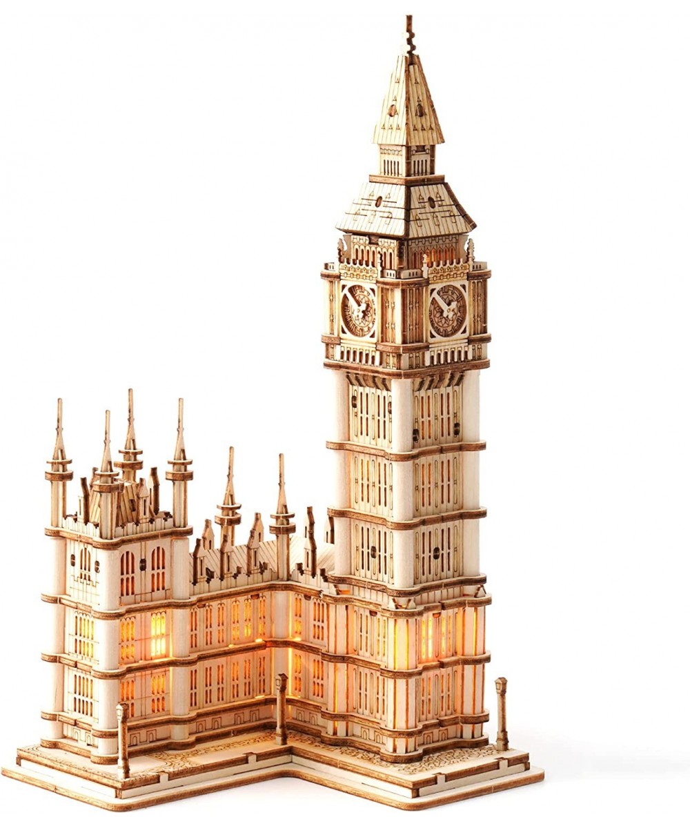 3D Wooden Puzzles for Adults Big Ben with Lights Architecture Model and Building Kit(TG507) $26.59 3-D Puzzles