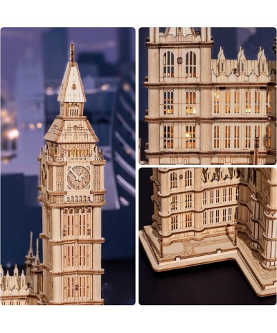 3D Wooden Puzzles for Adults Big Ben with Lights Architecture Model and Building Kit(TG507) $26.59 3-D Puzzles