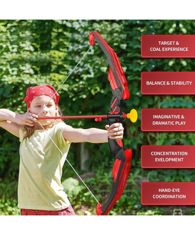 Bow and Arrow for Kids Toys with LED Lights - Archery Set Includes 1 Bow 8 Suction Cups Arrows Target and Quiver Play Indoor ...