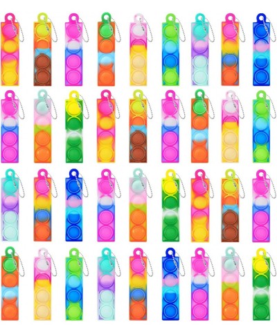 48 Pcs Mini Push Pop Bubble Toys Pack Chirstmas Small Keychain Wrap Pop Bulk Toy Relieve Anxiety Stress Classroom Prizes for ...