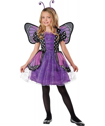 DIRECT Halloween Costumes Girl's Brilliant Butterfly Purple Costume with Wings Dress Headband (8-10 US) $18.07 Kids' Costumes