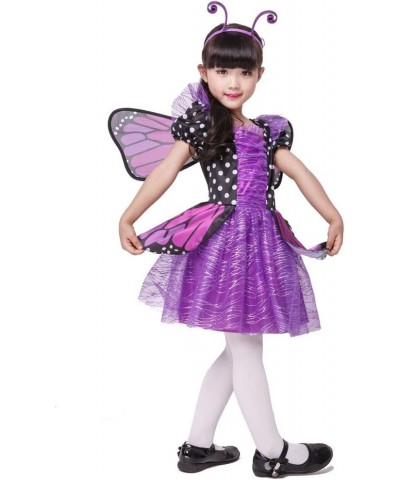 DIRECT Halloween Costumes Girl's Brilliant Butterfly Purple Costume with Wings Dress Headband (8-10 US) $18.07 Kids' Costumes