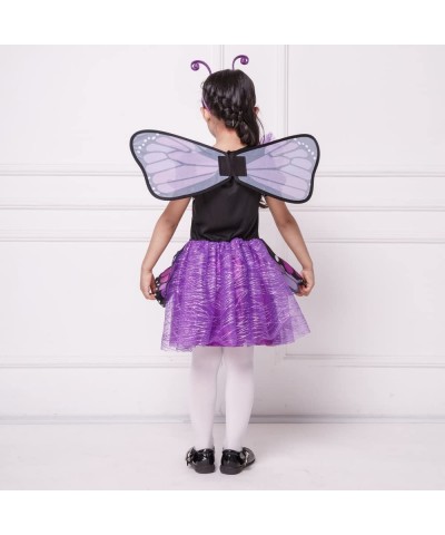 DIRECT Halloween Costumes Girl's Brilliant Butterfly Purple Costume with Wings Dress Headband (8-10 US) $18.07 Kids' Costumes