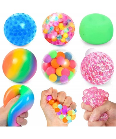 Sensory Stress Ball Set - 6 Pack Stress Relief Fidget Balls for Kids and Adults Squishy Stress Balls Pull and Stretch Stress ...