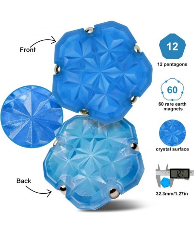 Magnetic Fidget Sphere 12 Pcs Magnetic Pentagons Magnet Sphere Fidget Toys Desk Toys for Adults Blue $40.93 Magnet Toys