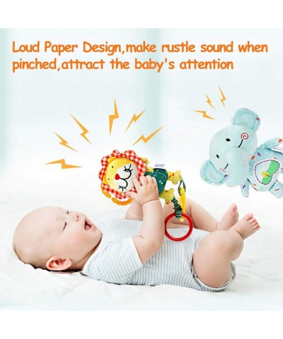 Baby Toys for 0 3 6 9 12 Months Handbells Baby Rattles Soft Plush Early Development Stroller Car Toys for Infant Newborn Birt...