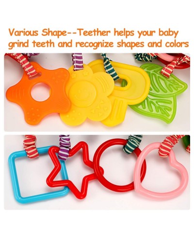 Baby Toys for 0 3 6 9 12 Months Handbells Baby Rattles Soft Plush Early Development Stroller Car Toys for Infant Newborn Birt...