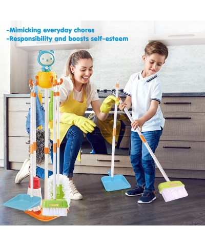 Kids Cleaning Set Bear Toys for Boys & Girls Age 3 to 6 Years Old Birthday Gift Pretend Kids Broom Brush Mop Dustpan Duster G...