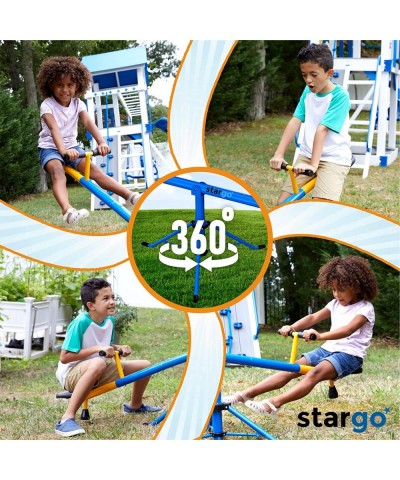 360 Swivel Spinning Seesaw for Kids Teeter Totter with Adjustable Frame 46-70” Indoor or Outdoor Playground Equipment $132.48...