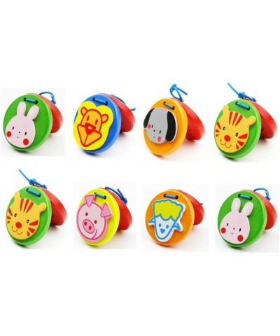 16 Pieces Finger Castanets Wooden Mini Castanet Musical Instrument Lovely Cute Animal Pattern Castanet $26.84 Kids' Musical I...