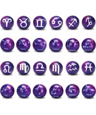 Zodiac Sign Stress Balls Bulk 12PCS Galaxy Birthday Foam Squeeze Balls Space Party Favors Supplies Stress Relief Hand Toys fo...