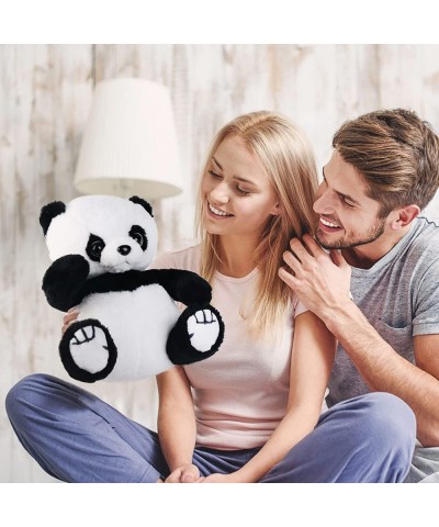 12'' Panda Stuffed Animal Soft Cuddly Baby Panda Plush Toy White and Black $29.18 Stuffed Animals & Teddy Bears