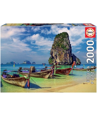 - Krabi Thailand - 2000 Piece Jigsaw Puzzle - Puzzle Glue Included - Completed Image Measures 37.75" x 26.75" - Ages 14+ (180...