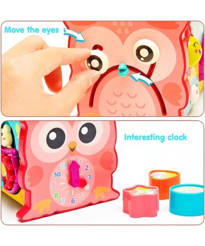 Baby Toys Activity Center 8 in 1 Multi-Functional Baby Activity Cube with Pink and Blue(Random Colors) Montessori Learning Mu...