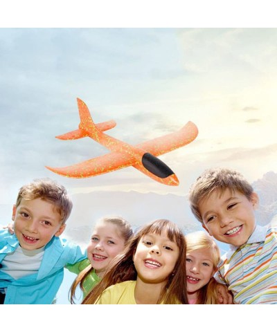 4 Packs Airplane Toy Large Throwing Foam Plane Dual Flight Mode Aeroplane Gliders Flying Aircraft Gifts for Kids Outdoor Yard...