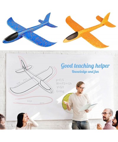 4 Packs Airplane Toy Large Throwing Foam Plane Dual Flight Mode Aeroplane Gliders Flying Aircraft Gifts for Kids Outdoor Yard...