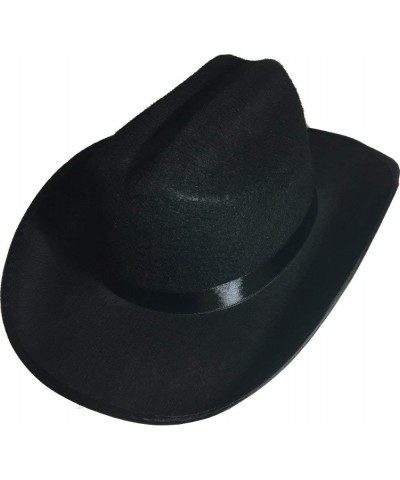 Black Cowboy Felt Hat Youth Size One Per Order $15.96 Kids' Dress-Up Accessories