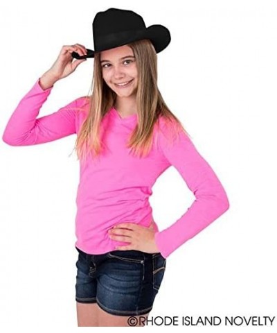 Black Cowboy Felt Hat Youth Size One Per Order $15.96 Kids' Dress-Up Accessories