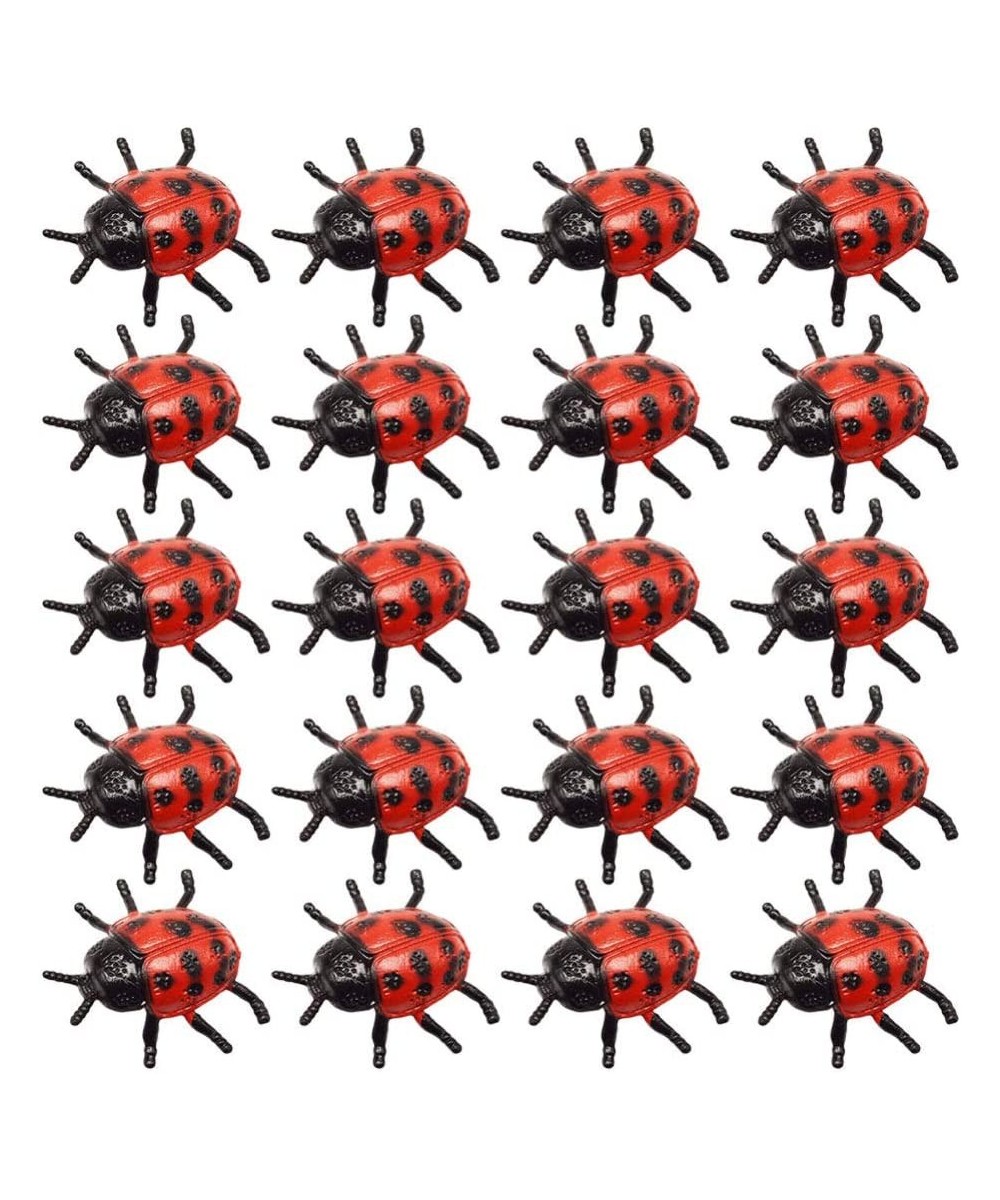 25 Pieces Mini Ladybug Toys Plastic Fake Ladybug Realistic Garden Decoration for Halloween Prank Props Party Favors $21.51 Ga...