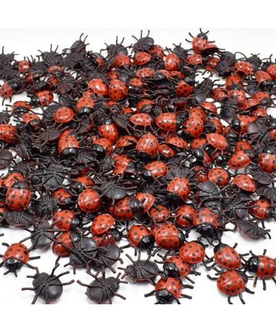 25 Pieces Mini Ladybug Toys Plastic Fake Ladybug Realistic Garden Decoration for Halloween Prank Props Party Favors $21.51 Ga...