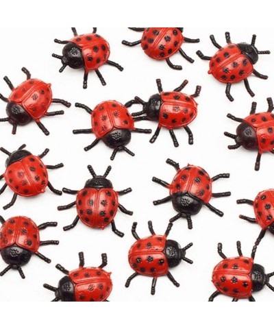 25 Pieces Mini Ladybug Toys Plastic Fake Ladybug Realistic Garden Decoration for Halloween Prank Props Party Favors $21.51 Ga...