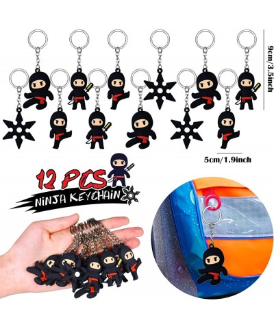 60Pcs Ninja Party Favors for Kids Birthday with Warrior Karate Party Favor Masks Sticky Hand Stretchy Flying Slingshot Wristb...