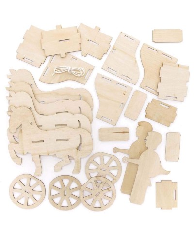 FE450 Roman Chariot Woodcraft Kits - Pack of 2 Wooden Crafts for Children to Decorate and Display Kids Educational Activity $...