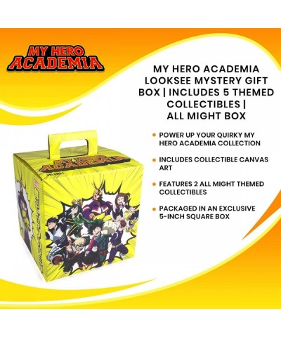 My Hero Academia LookSee Mystery Gift Box | Includes 5 Official Boku No Hero Collectibles | Includes Wall Art Enamel Pin & Mo...