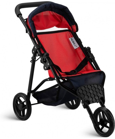 Hushlily® Baby Doll Jogger Stroller with Adjustable Canopy & Basket Foldable with Smooth Rolling Wheels (Red & Blue) $73.52 D...