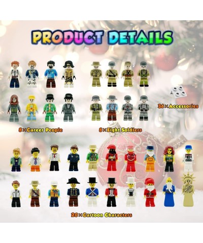 Mini Figure Toy Minifigures Stuffer Minifigures Building Bricks with Accessories Boys and Girls Little Gift for Christmas Sto...