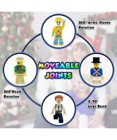 Mini Figure Toy Minifigures Stuffer Minifigures Building Bricks with Accessories Boys and Girls Little Gift for Christmas Sto...