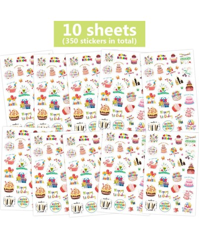 Happy Birthday Stickers 10 Sheets 300 Pcs for Kids Party Home Classroom Decoration $15.40 Kids' Drawing & Writing Boards