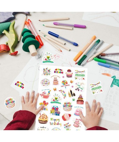 Happy Birthday Stickers 10 Sheets 300 Pcs for Kids Party Home Classroom Decoration $15.40 Kids' Drawing & Writing Boards