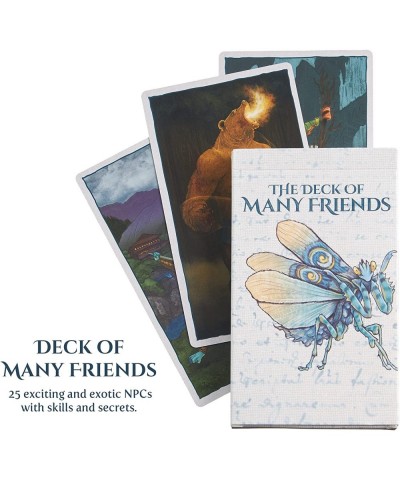 49 Hand-Illustrated Colorful Fantasy Tabletop Role Playing Game| DND 5e|The Deck of Many Friends & The Deck of Many Foes $37....