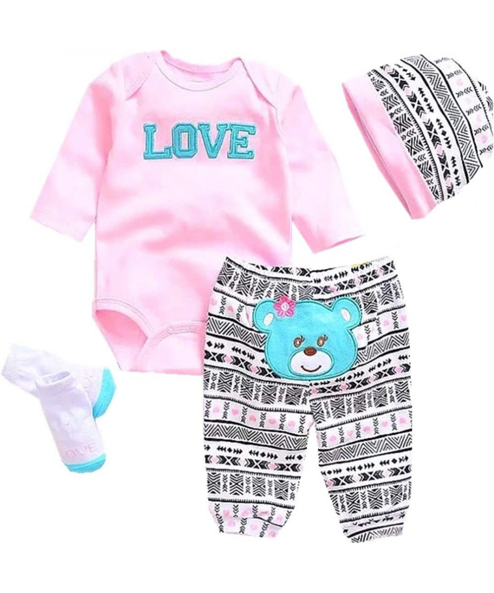 NPK Reborn Doll Girl Baby Clothing Baby Sets Reborn Dolls Baby Clothes Pink Outfits for 20"- 22 $26.34 Doll Accessories