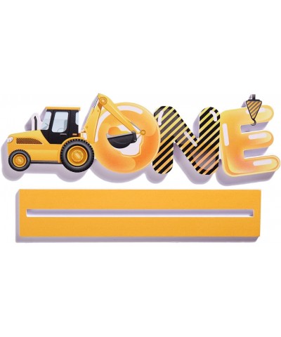 Construction Truck One Letter Sign 1st Birthday Table Centerpieces Party Decor First Birthday Centerpieces for Tables Boy Gir...