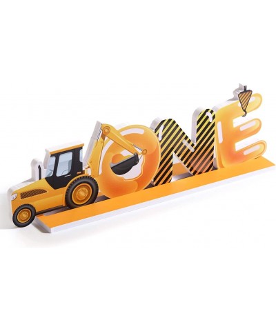 Construction Truck One Letter Sign 1st Birthday Table Centerpieces Party Decor First Birthday Centerpieces for Tables Boy Gir...