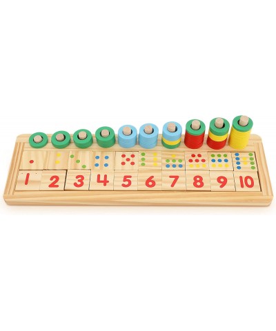 Wooden Number Blocks. Educational Toy to Boost Kids Intelligence - Montessori Kindergarten & Preschool Top Choice for Age 3+ ...