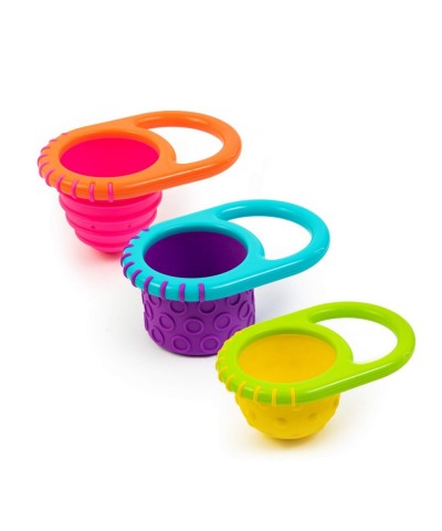 Whirling Wheel Waterfall Double Dip Funnel & Flex N Fill Cups 5pc $31.18 Bathtub Toys