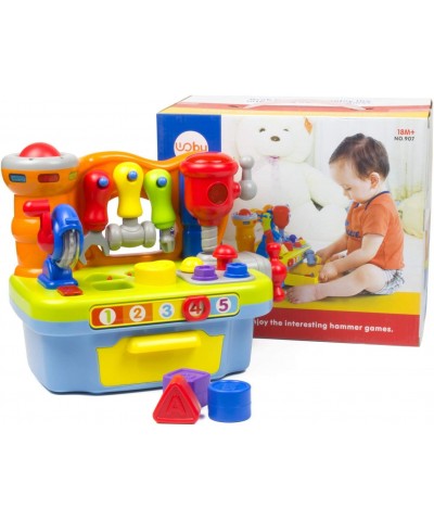 Multifunctional Musical Learning Tool Workbench Toy Set for Kids with Shape Sorter Tools $52.35 Early Development & Activity ...