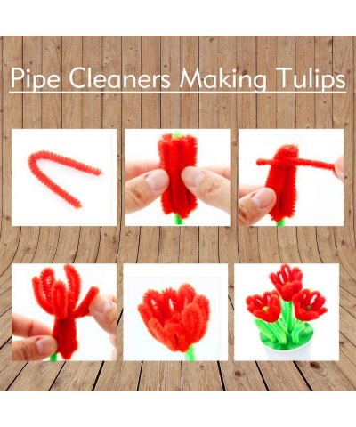 200 Pieces Pipe Cleaners Red Chenille Stem for DIY Art Craft Decorations (6mm x 12 Inch) $16.44 Craft Pipe Cleaners