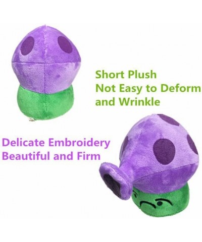 3 PCS PVZ Plant and Zombies Plush Plants Sets Toys Purple Spray Mushroom Sun Shroom Gold Shroom Plant Figure Doll Great Gift ...