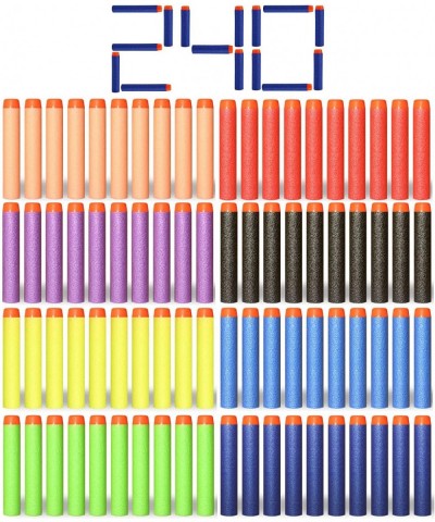 240 Pcs Colorful Refill Darts Bullets Ammo Pack for Nerf N-Strike Elite Series Blasters $20.82 Toy Foam Blasters & Guns