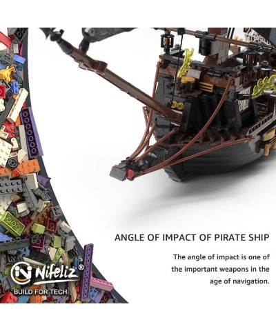 Black Hawk Pirates Ship Model Building Blocks Kits - Construction Set to Build Model Set and Assembly Toy for Teens and Adult...