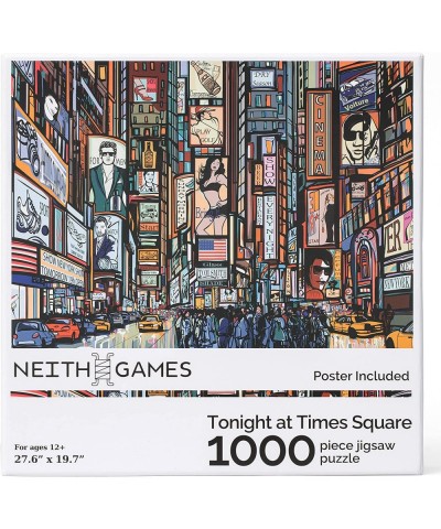 Tonight at Times Square - 1000 Piece Jigsaw Puzzle $37.04 Jigsaw Puzzles