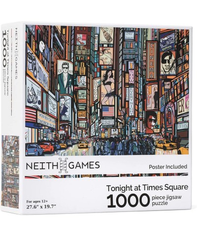 Tonight at Times Square - 1000 Piece Jigsaw Puzzle $37.04 Jigsaw Puzzles