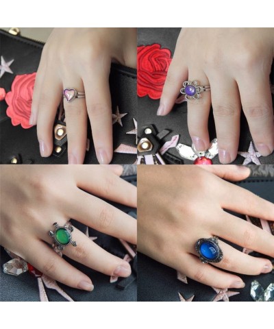 Mood Rings Change Color Emotion Feeling Finger Ring with Gift Box $26.16 Kids' Dress-Up Accessories