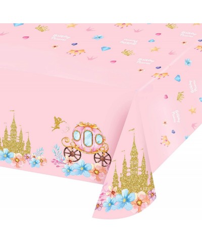 Princess Tablecloth - Plastic Jumbo Table Cover (108’’ x 54’’) for Princess Themed Birthday Party & Baby Shower for Girls $16...