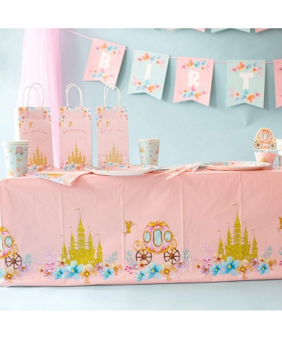 Princess Tablecloth - Plastic Jumbo Table Cover (108’’ x 54’’) for Princess Themed Birthday Party & Baby Shower for Girls $16...